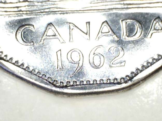 partage 5 cents 1962 toutes les erreurs MK.Blais - Numicanada.com