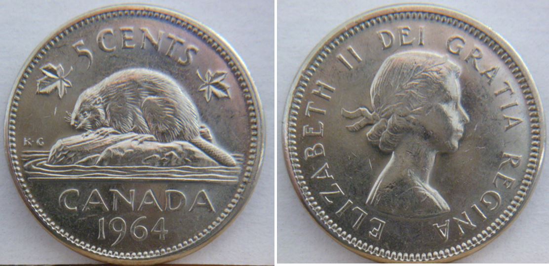 5 Cents 1964-Coin fendille sur la tête de l'effigie jusqu'au ruban-1.JPG