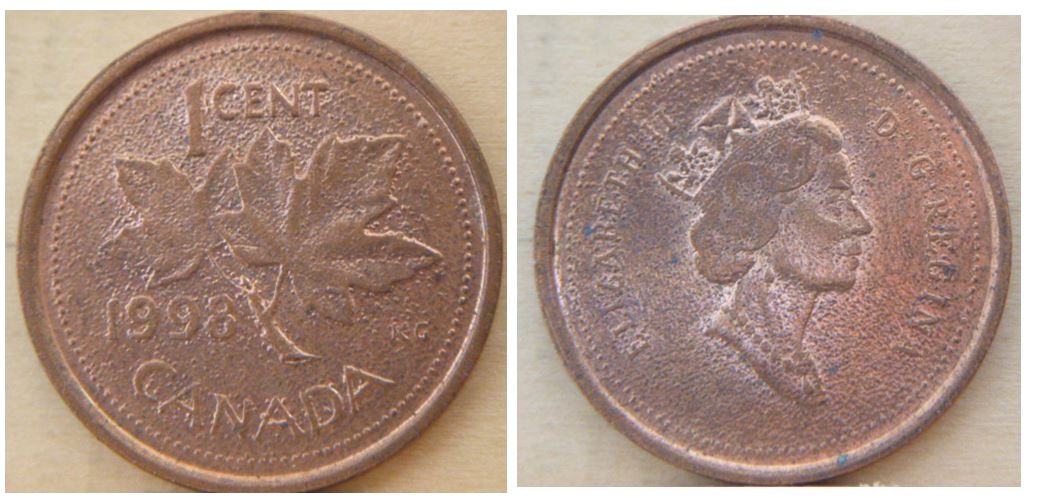 1 Cent 1998 - Placage déficient.JPG