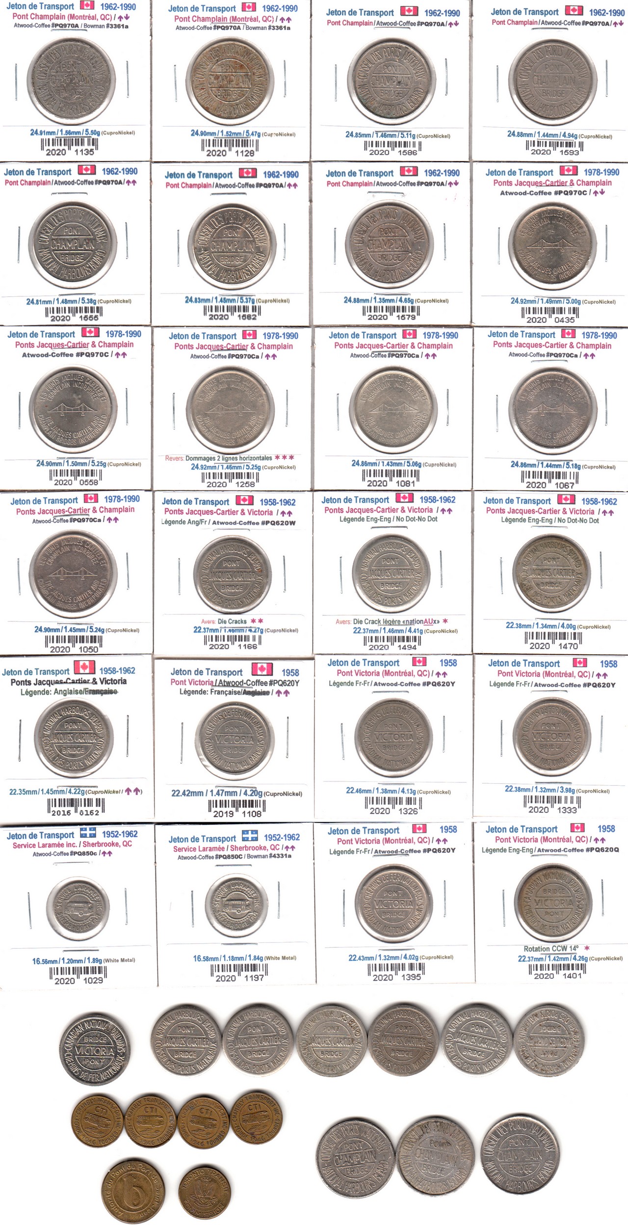 À Vendre - Lot 40 Jetons de Transport - Face.jpg