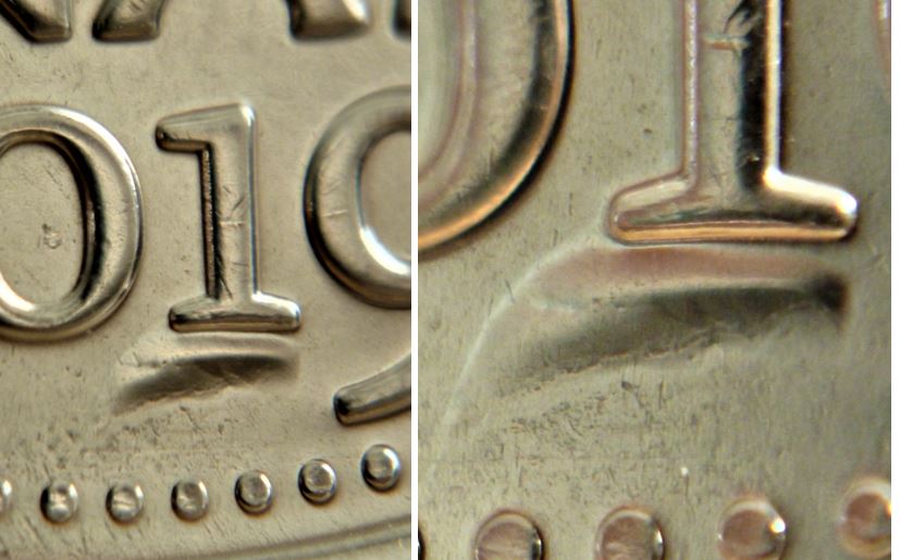 5 Cents 2019-Éclat du coin sous le 1-3.JPG