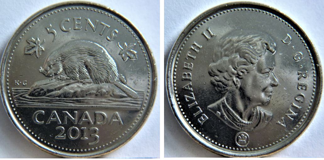 5 Cents 2013-Éclat du coin sur l'effigie-1.JPG