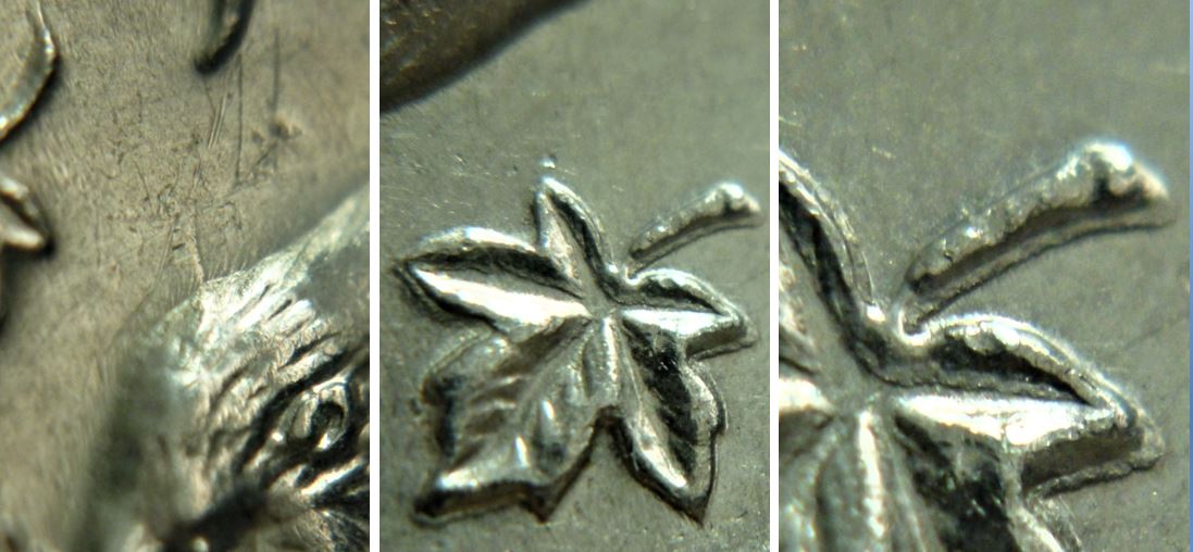 5 Cents 1972-Double revers-Coin entrechoqué-Tête du castor-2.JPG