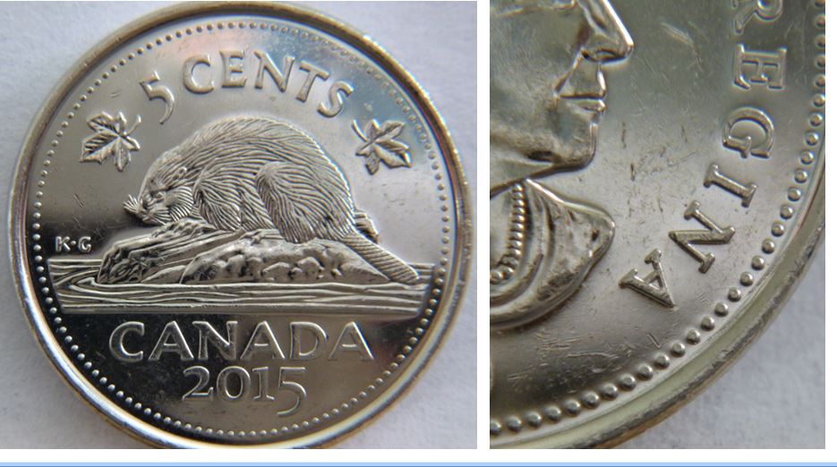 5 Cents 2015-Dommage du coin au dessus de regina-1.JPG