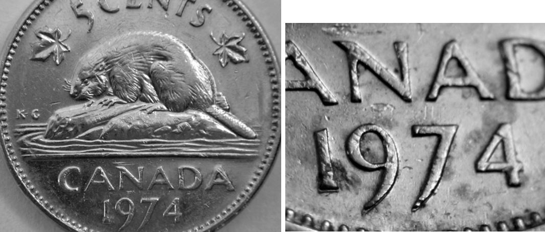 5 Cents 1974-Double 197+Double derrière du castor-1.JPG