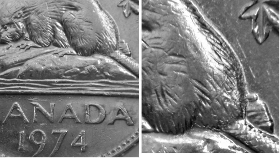 5 Cents 1974-Double 197+Double derrière du castor-2.JPG