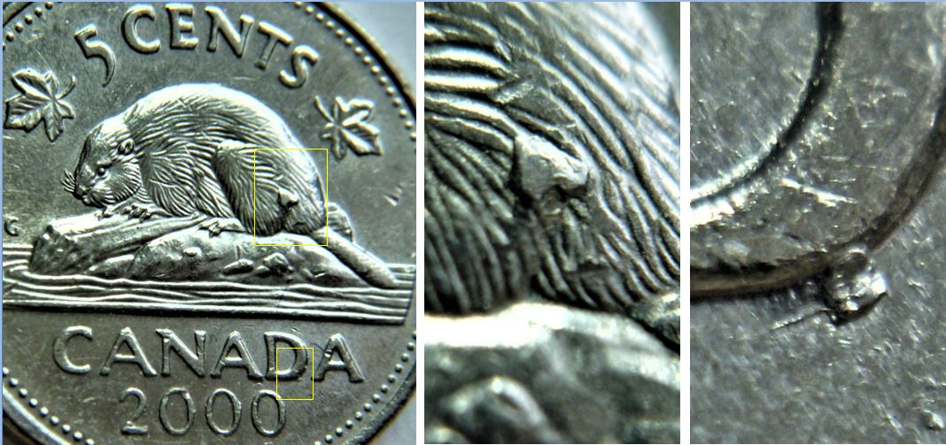 5 Cents 2000-Éclat coin sur la fesse et sous le D de canaDa-1.JPG