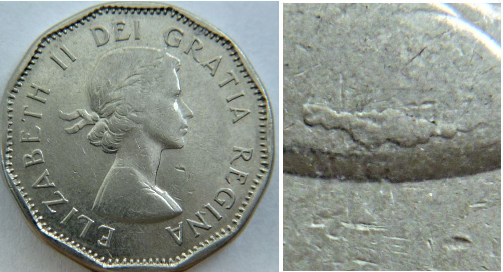 5 Cents 1960-Éclat coin au dessus de la siganture avers+Frappe faible revers-2.JPG