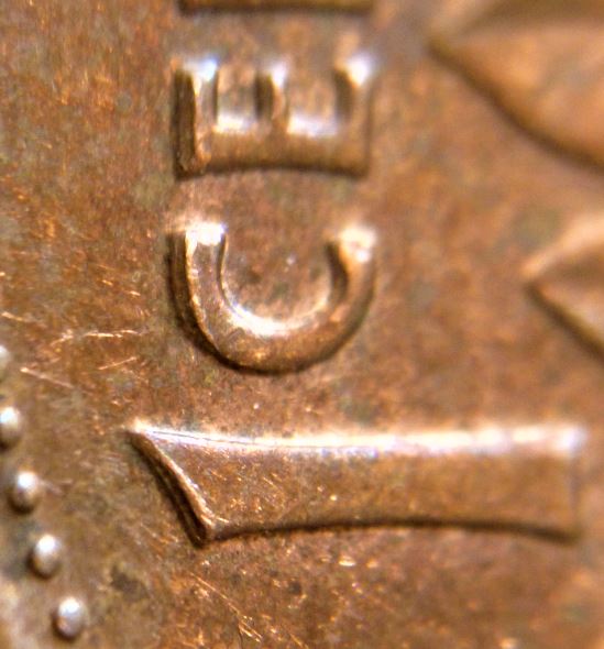 1 Cent 2008-Doublage d'éjection sur 1CE et la feuille gauche-2.JPG