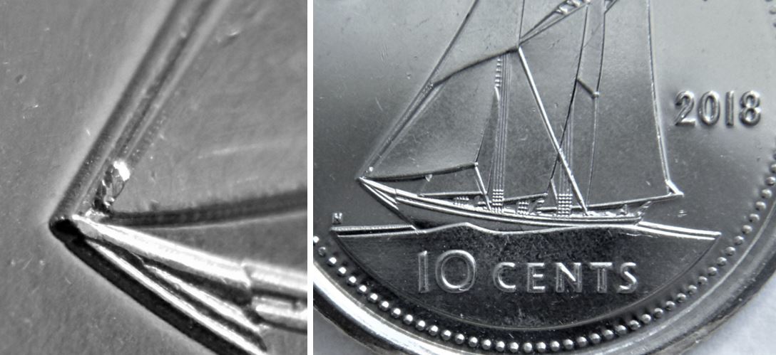 10 Cents 2018-Éclat coin dans les cordage devant le voilier.JPG