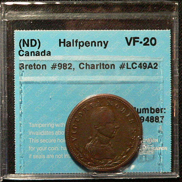 certification Jeton 1 demi penny Victoria nobis est VF20.jpg