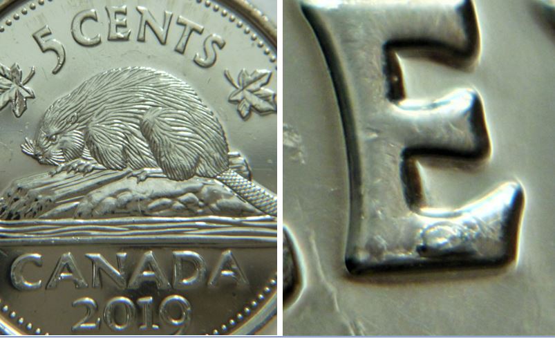 5 Cents 2019-Éclat coin sur le E  de cEnts-1.JPG