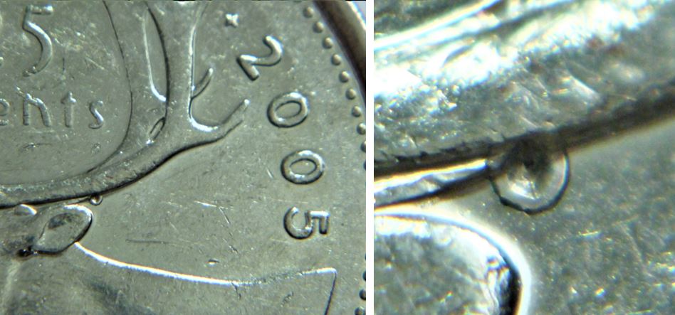 25 Cents 2005-Éclat coin -dommage,1.JPG