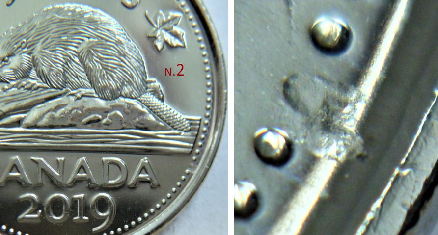5 Cents 2019-Frappe a traver sur une perle-x2-2.JPG