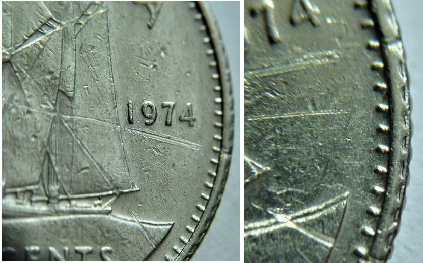 10 Cents 1974-Petit problème de virole -1.JPG