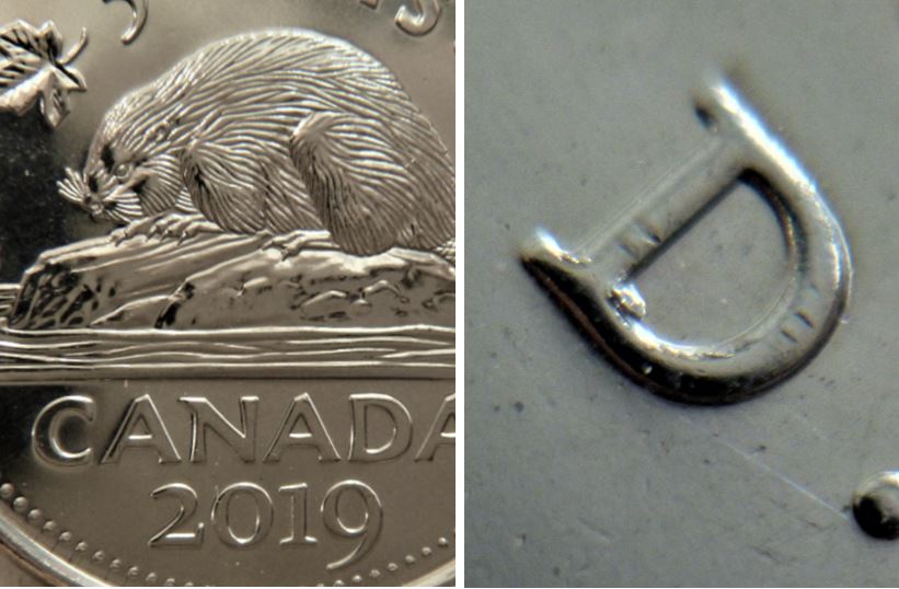 5 Cents 2019-Éclat du coin dans le D de D.g.JPG