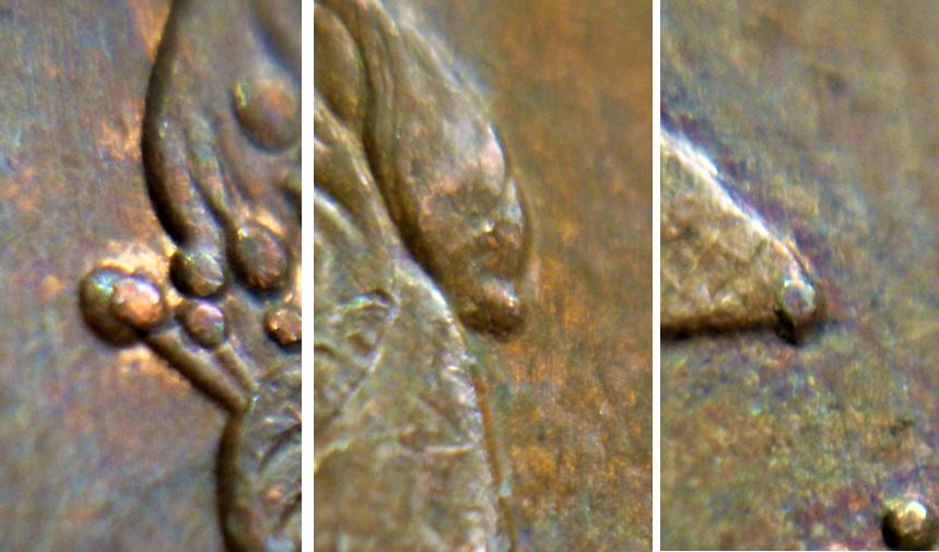 1 Cent 1984-Accumulation de petites  éclats du coin bien caché coté avers-3.JPG