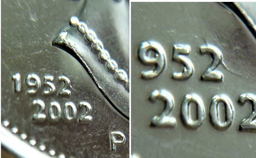 10 Cents 2002-Éclat coin dans 95+Coin fendillé sur 2 et l'effigie-1.JPG