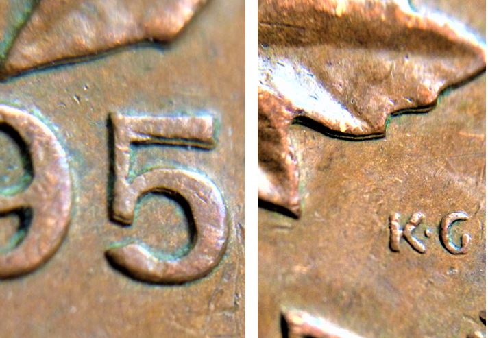 1 Cent 1957-Double 57+les feuilles-Coin décalé-2.JPG