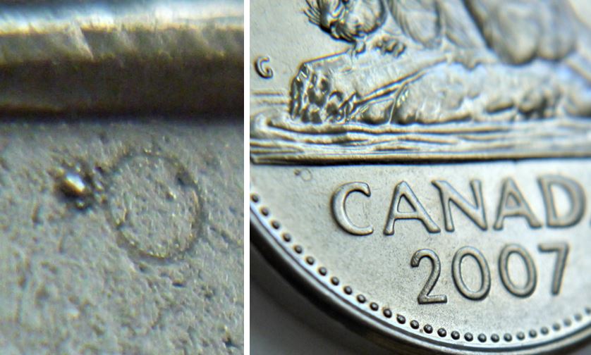 5 Cents 2007-Éclat coin en forme de bague sous la dernière vague-2.JPG