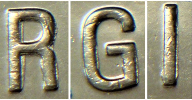 2 Dollar 2021-Dépôt de métal sur les lettres-3.JPG