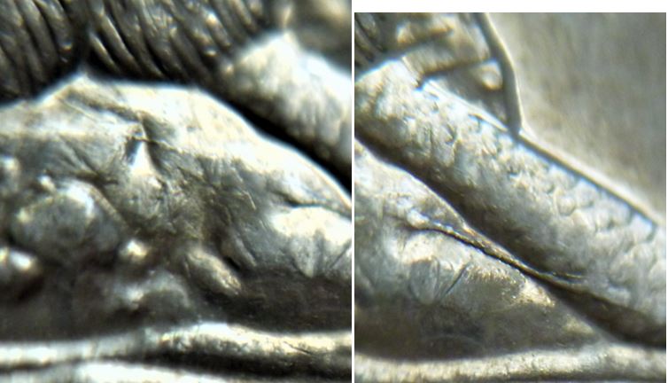 5 Cents 1998-Coin fendille sur la queue du castor-2.JPG