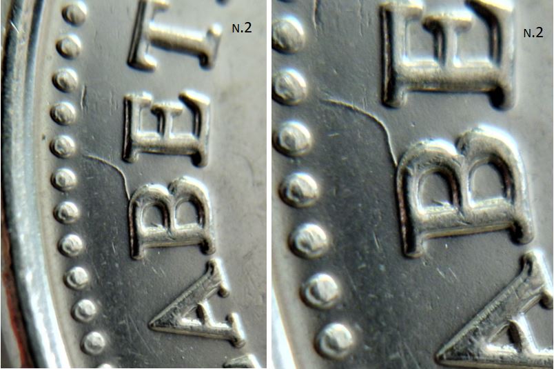 5 Cents 2016-Dommage du coin au dessus B de elizaBeth,2.JPG