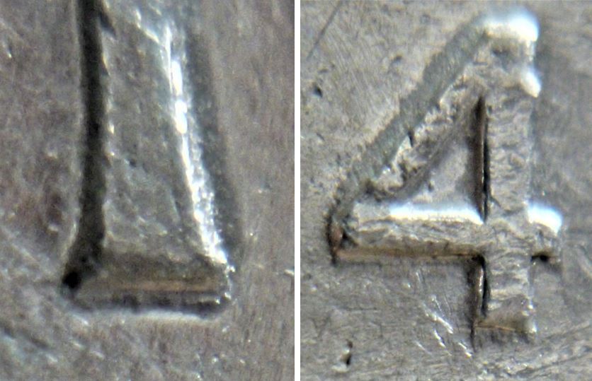 5 Cents 1974-Doublage coté revers-coin détérioré-2.JPG