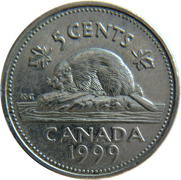 5 Cents 1999-Point sous DA de canaDA-1.png