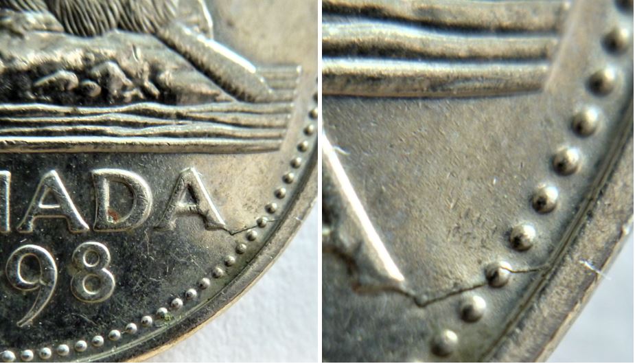 5 Cents 1998-Coin fendillé sous le A de canadA-,1.JPG