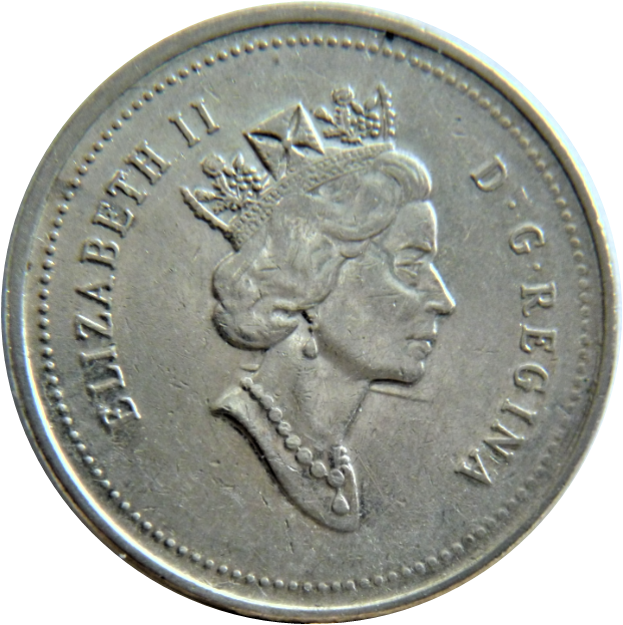5 Cents 1996-Dommage du coin a travers le cou-2.png