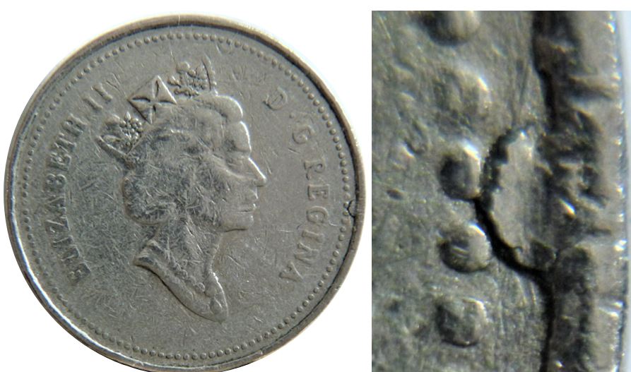 5 Cents 1998-Défaut flan ou baveur coté avers-2.JPG