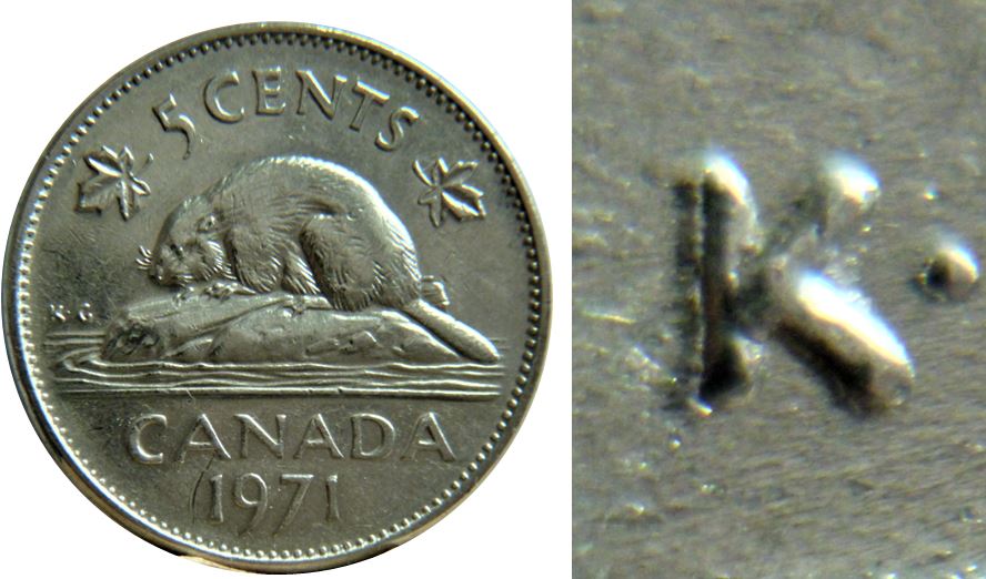 5 Cents 1971-Double K.G et 1 de la date-1.JPG