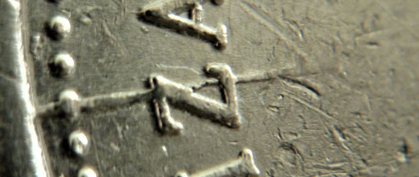 25 Cents 1996-Coin fendillé a travers le Z de eliZabeth-2.JPG