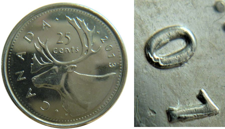 25 Cents 2013-Accumulation du coté revers-1.JPG