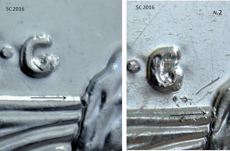 5 Cents 2016-Coin obturé sur K.G-Éclat coin devant la buche-4.JPG