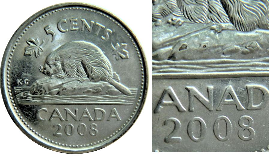 5 Cents 2008-Placage déficient sur terre-1.JPG