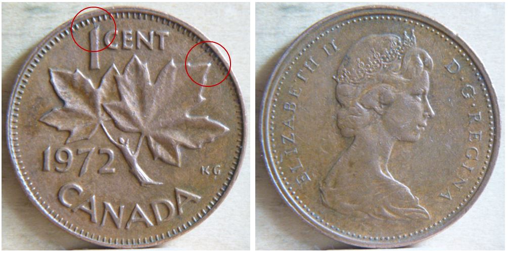 1 Cent - 1972- Coin Fendillé-1.JPG