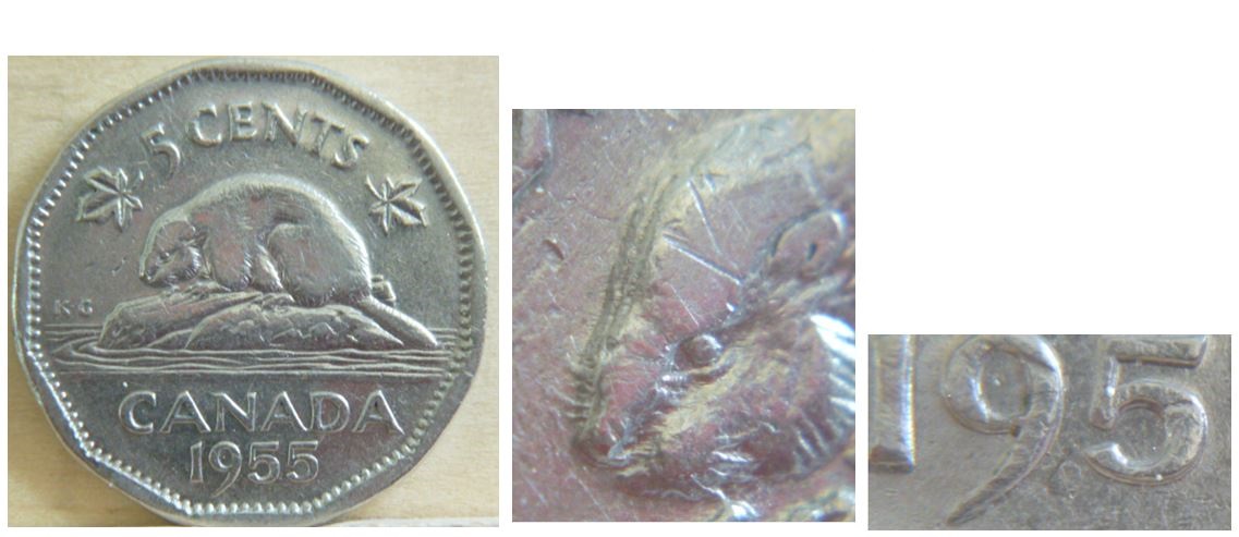 5 Cents 1955 -Double castor.JPG
