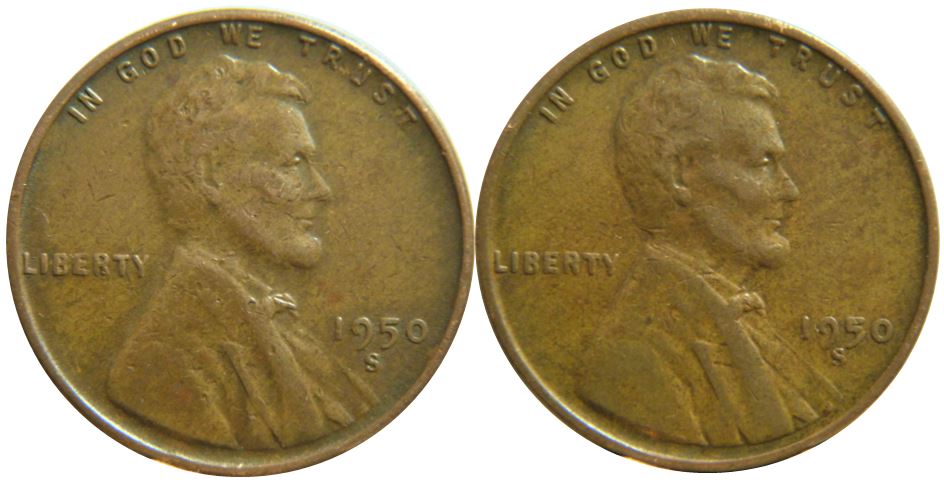 1 Cent USA 1950s-Le S est loin et 1 Cent USA 1950s USA-Le S  est Près-4.JPG