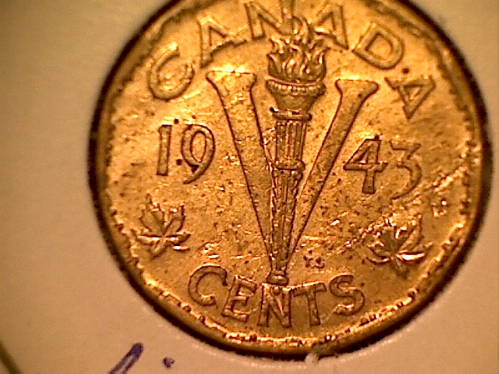 5 CENTS 1943 TB Fendillé sous le roi et surplus de métal sur le flambeau J523182E Revers.jpg