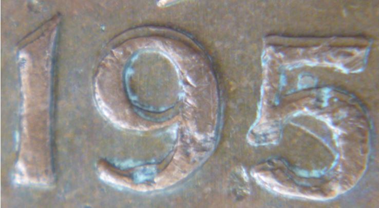 1 Cent 1959-Super beau coin décalé-mais -3.JPG