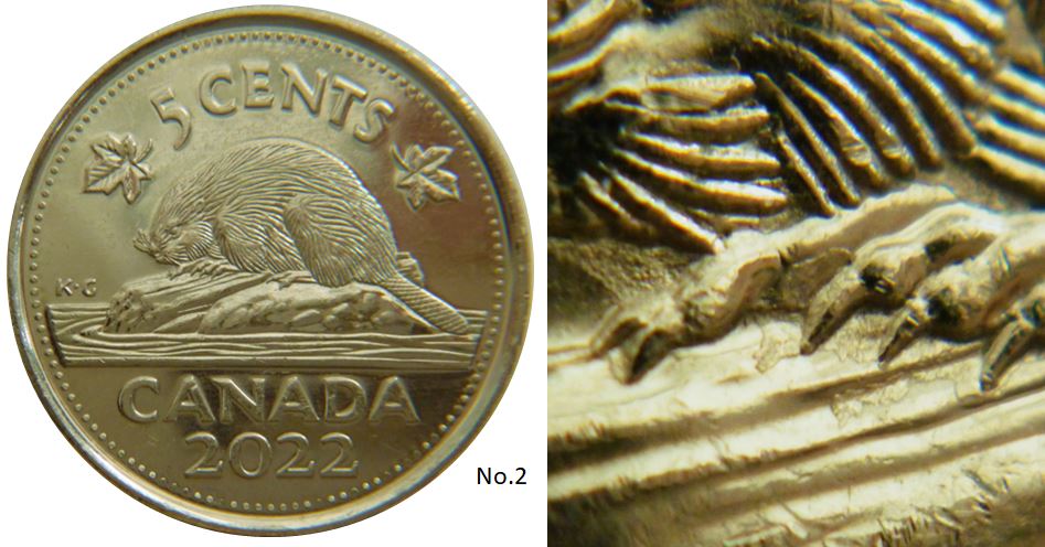 5 Cents 2022-Dépôt métal devant castor-No.2,.JPG