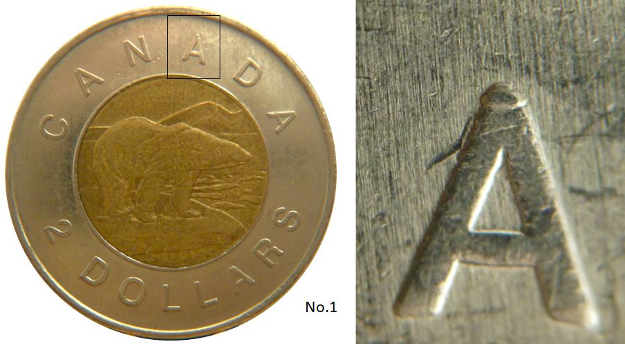 2 Dollars 2011 MRC logo-Éclat coin A de canAda-No.1.JPG