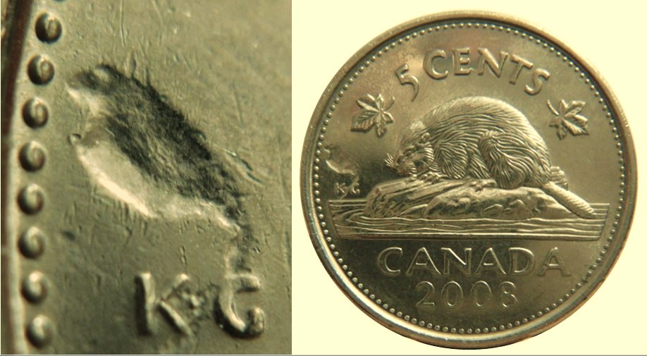 5 Cents 2008-Frappe a travers au dessus K.G-1.JPG