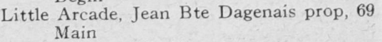 Litte Arcade - J. B. Dagenais (1918 Ottawa City Directory).png