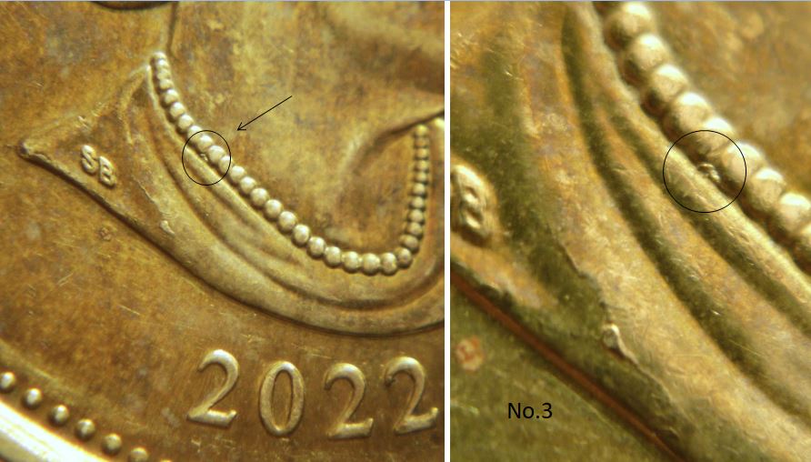 1 Dollar 2022-Coin fendillé à la bas effigie-No.3,.JPG