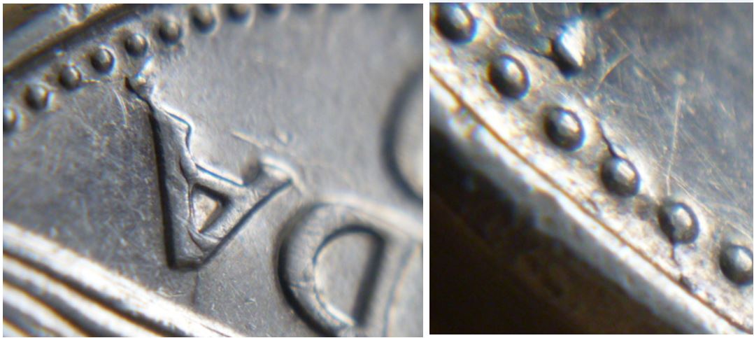 5 Cents 1999- Coin fendillé  au derdier A de canadA-2.JPG