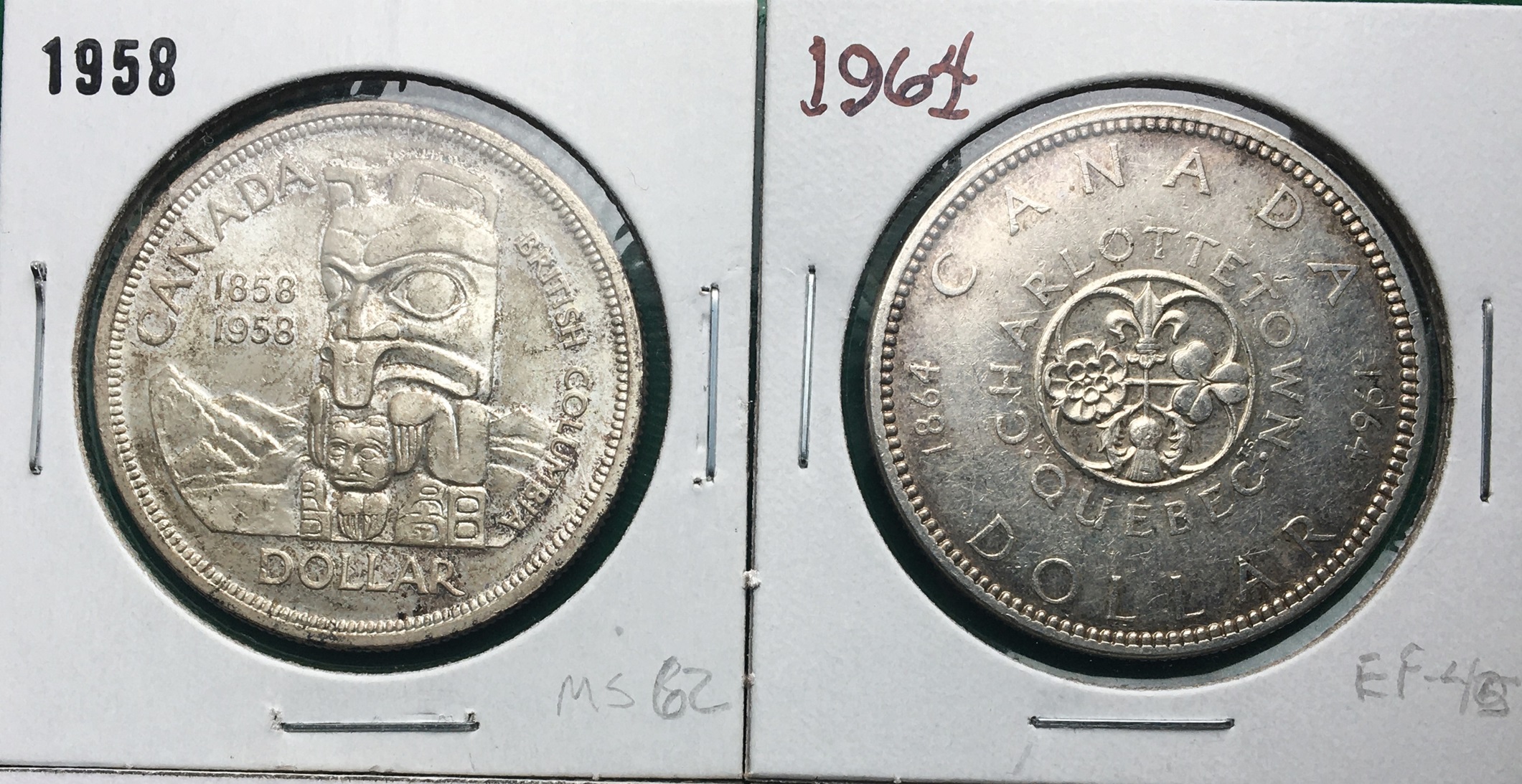 1 dollar 1958 et 1964 revers.JPG