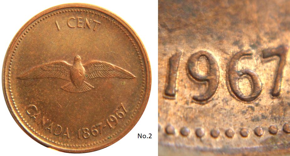 1 Cent 1967-Double revers- Coin détérioré-No.2.JPG
